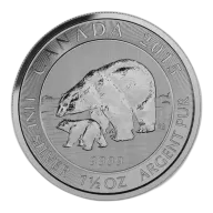 Any Year 1.5 oz Canadian Polar Bear Silver Coin
