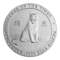 1oz Silver Round Lunar Tiger 9999 Fine made by Baird & Co
