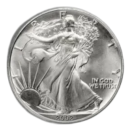 2002 Silver American Eagle - BU