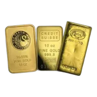 10 oz Gold Bar-Secondary Market .9999 Fine