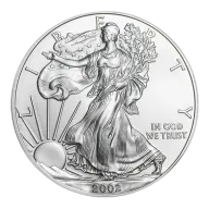 2002 $1 American Silver Eagle 1 oz Brilliant Uncirculated