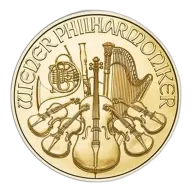 1/4 Oz Austria Philharmonic Gold Coin - BU (Random Year)