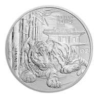 2021 South Korea 1 oz Silver Tiger BU Medal