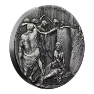 2018 Jesus Scourged Biblical Series 2oz Silver Coin