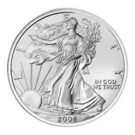 2004 Silver American Eagle - BU