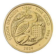 2024 UK Tudor Beasts Tudor Dragon 1/4oz Gold Coin