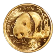 Chinese Gold Panda Quarter Ounce 1987