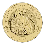 2025 UK Tudor Beasts Queen's Panther 1oz Gold Coin