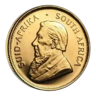 1/4 oz krugerrand South African gold coin (Random Year)