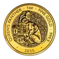 2025 Tudor Beasts 'Queen's Panther' 1 oz Gold Bullion Coin