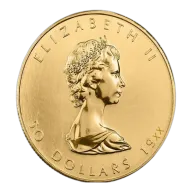 1 oz Canadian Maple Leaf Gold Coin .999 Fine - Random Year (Abrasions)