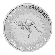 2026 1 oz Australian .9999 Fine Silver Kangaroo $1 Coin BU