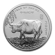 1 oz Silver Round - APMEX (2021 Year of the Ox)