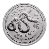 1/2oz Australian Silver Lunar Year of the Snake - 2013