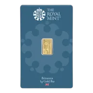1g Britannia Gold Bar (New Design) | The Royal Mint