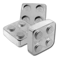 1/4 oz .999 Fine Silver - Monarch Building Block Bar - Quarter 2x2