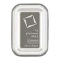 1 gram Platinum Bar - Valcambi Suisse - 999.5 Fine in Sealed Assay