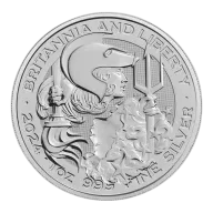 Britannia and Liberty 1oz Silver Coin 2024