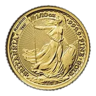 1/10 oz British Gold Britannia Coin (Random Year)