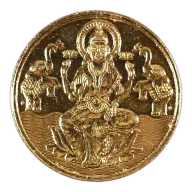 India GRT Jewelers 50 Gram Gold Lakshmi Round (Type 1)