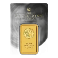 1 oz 99.99% Gold Perth Mint Bar
