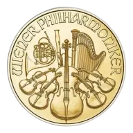 1/2 Oz Austria Philharmonic Gold Coin - BU (Random Year)