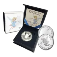 1 oz .999 Fine Silver Round - Tooth Fairy w/ Gift Box and Custom Engraving