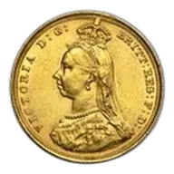 1887-1893-S Australia Gold Sovereign Victoria Jubilee AU