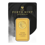 Perth Mint Kangaroo Minted Gold Bar - 1oz