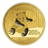 2014 Gold Panda 0.5 oz Bullion Coin