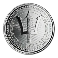 1 oz Silver Coin - Barbados Silver Trident