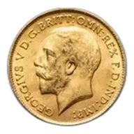 1911-1915 Great Britain Gold Half Sovereign George V BU