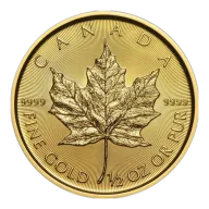 Pre-Owned 1/2 oz Maple Leaf Gold Coin