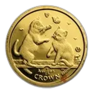 2004 Isle of Man 1/25 oz Gold Tonkinese Cat BU