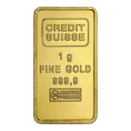 1g Credit Suisse Gold Bullion Bar