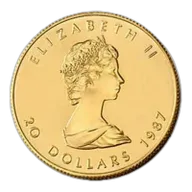 1/2 oz Canadian Gold Maple Leaf Uncirculated - Random Year