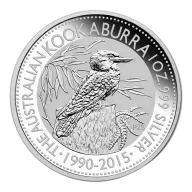 Australian Kookaburra 1 Oz. Silver 2015