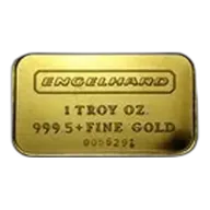 1 oz Gold Bar - Engelhard (7-digit Serial #, Frosted Reverse)