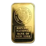 1/2 oz Gold Bar - Johnson Matthey (Republic Bank New of York)