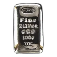 2026 Albion 100 Gram Trademarked 999 Silver Bullion Bar