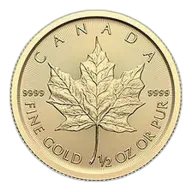 1/2 oz Maple Leaf Gold Coin