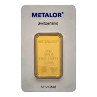 Metalor 20g Minted Gold Bullion Bar