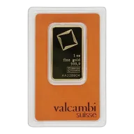 1 oz Valcambi Suisse Gold Bar (with Assay)