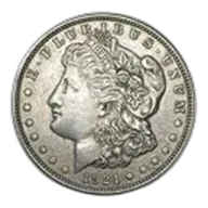 1921 P, D, or S Mint Morgan Silver Dollars VG-XF (Random)