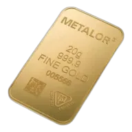 20 Gram Metalor Gold Bar