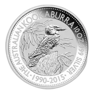 2015 10oz Australian Perth Mint Silver Kookaburra