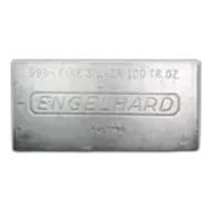 100 oz Silver Bar - Engelhard