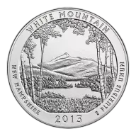 2013 5 oz White Mountain ATB - New Hampshire Silver Coin