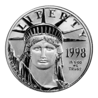 1998 $100 American Platinum Eagle 1 oz