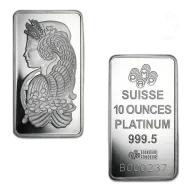 VAT-Free Pamp Suisse 10 Ounce Platinum Bar